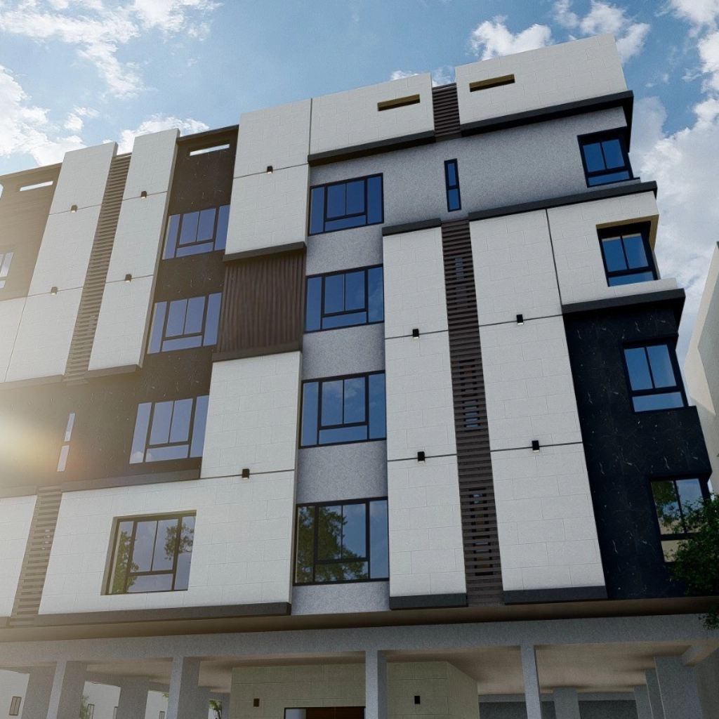 صورة لمدخل مبنى شقق ركاز التمليك 107 الفاخرة."