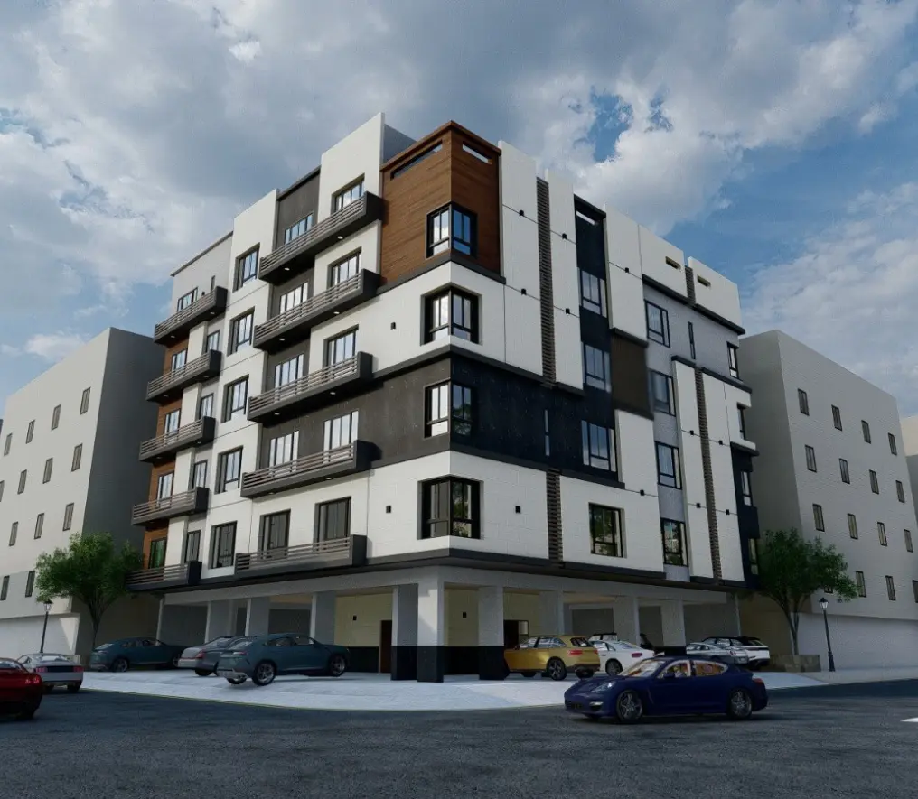 شقق سكنية عصرية وفاخرة في مشروع ركاز 107، تصميم حديث وموقع استراتيجي في حي المروة بمدينة جدة، المملكة العربية السعودية."